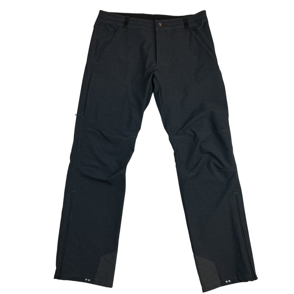 Kühl Mens Black Softshell Pants 34 X 32 Nylon/Spandex Durable Outdoor Wear